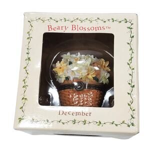 Boyd’s Beary Blossoms Treasure Box Flower December Birthday NIB 392211
